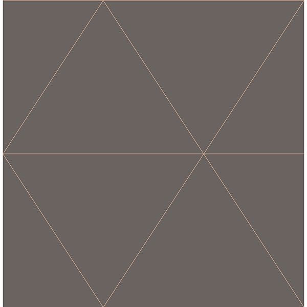 Brewster Wallcovering-Twilight Taupe Modern Geometric Wallpaper