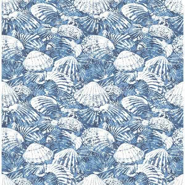Surfside Blue Shells Wallpaper - York Wallcoverings - 2904-25691