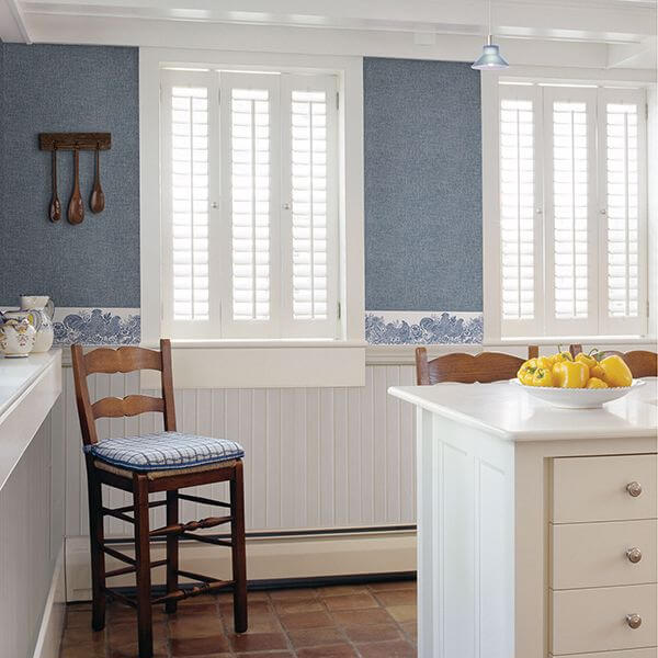 waylon-denim-faux-fabric-wallpaper-york-wallcoverings-3119-13522 - York Wallcoverings Papel pintado