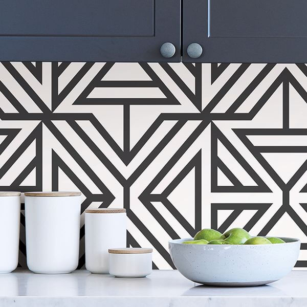 Black Linear Peel and Stick Wallpaper - York Wallcoverings - NUS3499 - York Wallcoverings Wallpaper