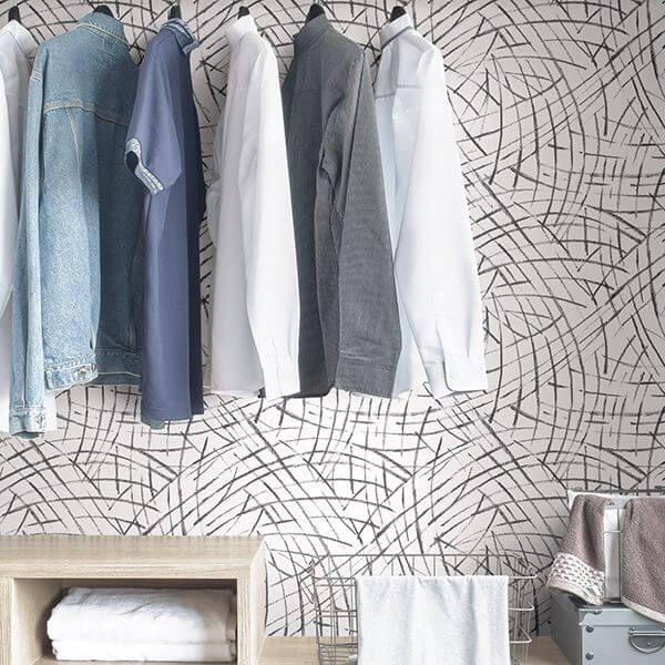 Black Imprint Peel and Stick Wallpaper - York Wallcoverings - NUS3500 - York Wallcoverings Wallpaper