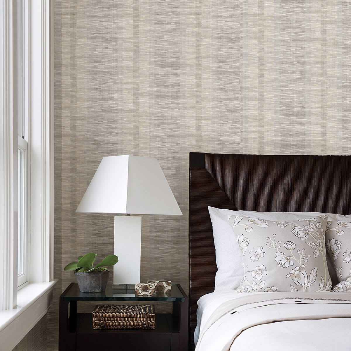 Pezula Beige Texture Stripe Wallpaper - York Wallcoverings - 2949-60108 - York Wallcoverings Wallpaper