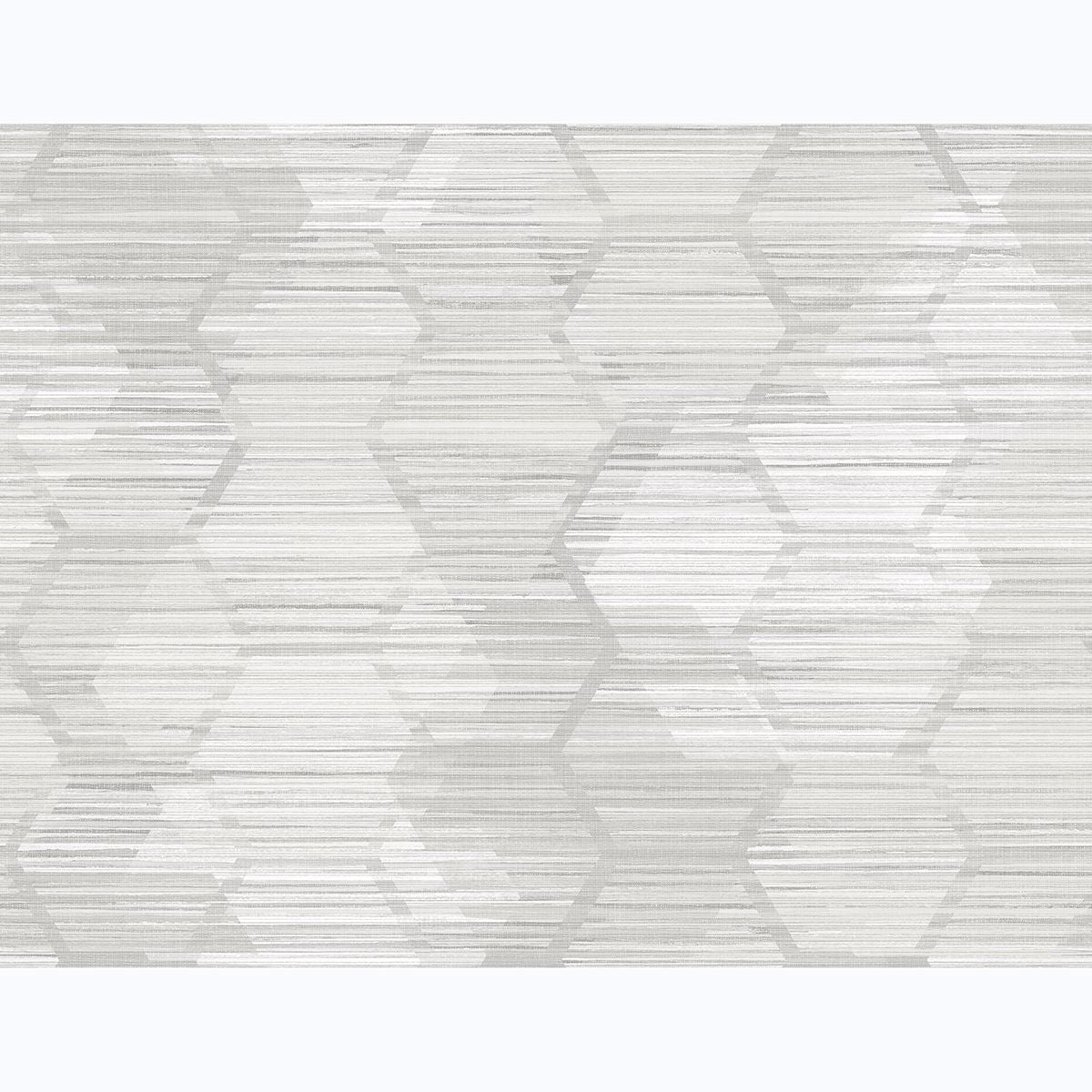 Picture of Jabari Light Grey Geometric Faux Grasscloth Wallpaper