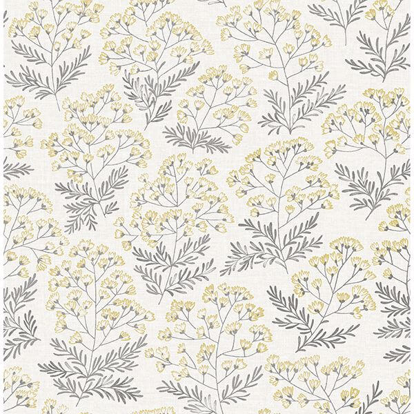 Yellow Wethersfield Peel and Stick Wallpaper - York Wallcoverings - NUS3546 - York Wallcoverings Wallpaper