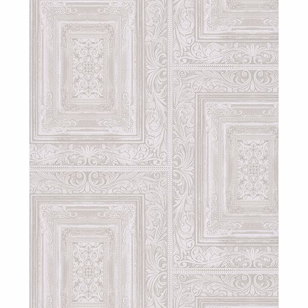 Brewster Wallcovering-Olsson Off-White Wood Panel Wallpaper