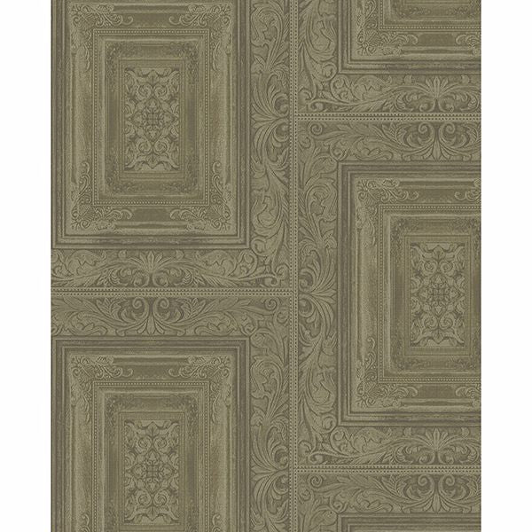 Picture of Olsson Moss Wood Panel Wallpaper