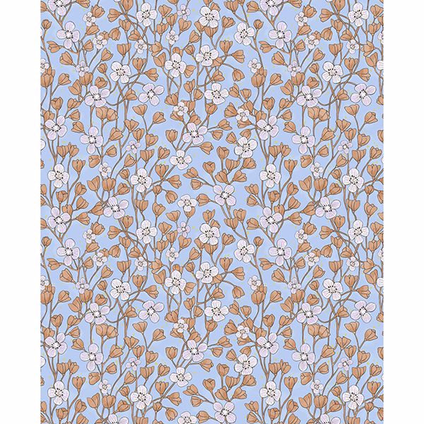 Picture of Maja Periwinkle Miniature Floral Wallpaper