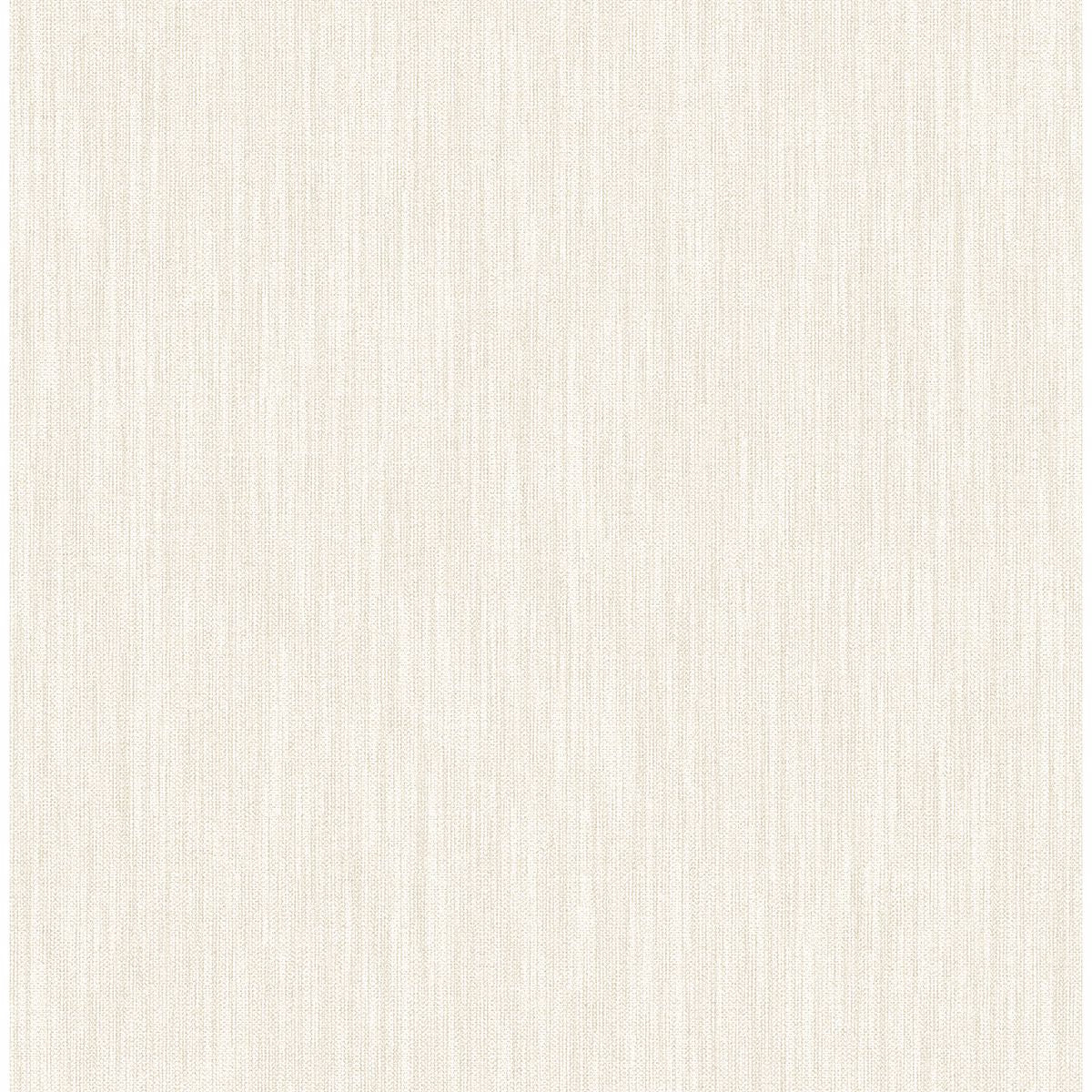 Picture of Chenille Off-White Faux Linen Wallpaper