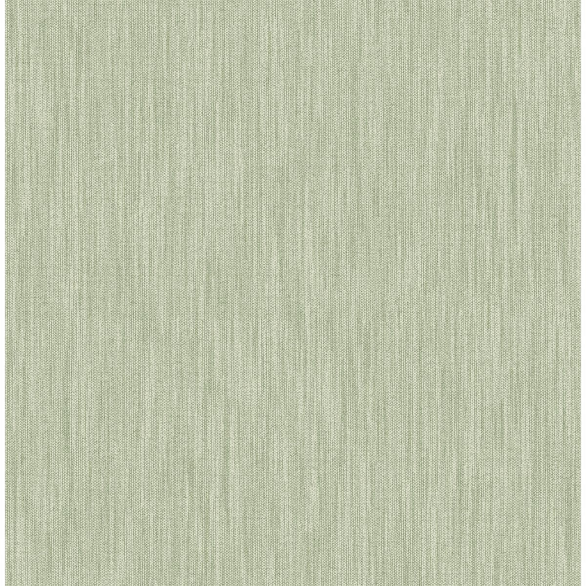 Picture of Chenille Sage Faux Linen Wallpaper