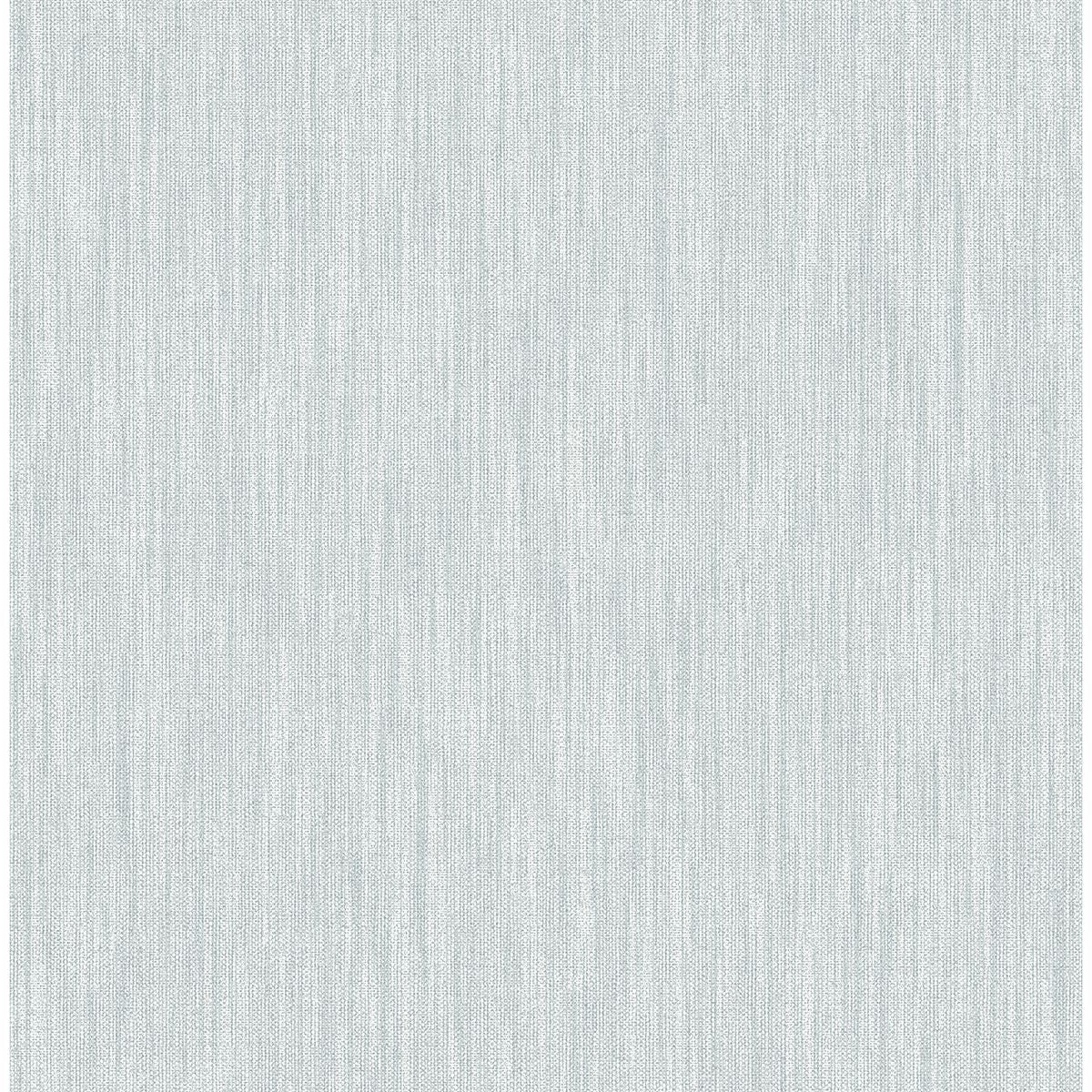 Picture of Chenille Light Blue Faux Linen Wallpaper