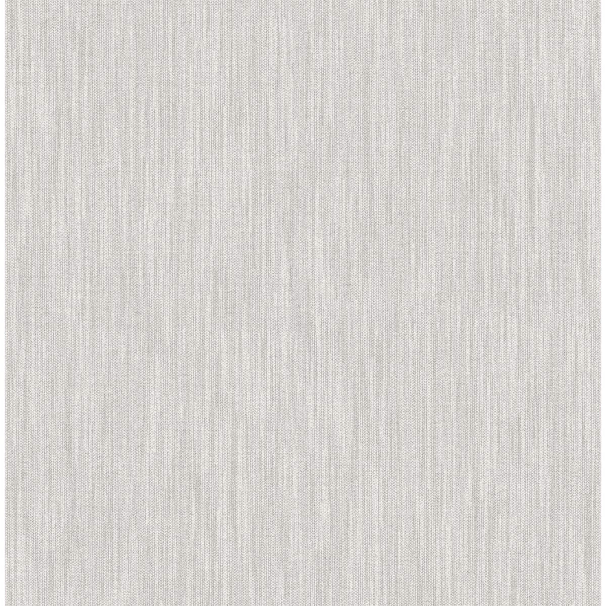 Picture of Chenille Light Grey Faux Linen Wallpaper