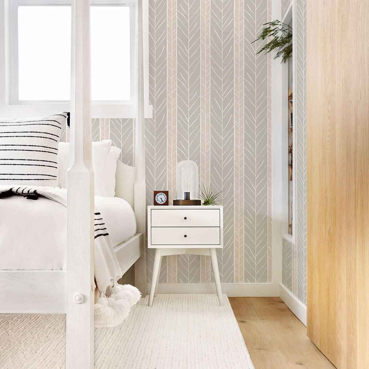Lottie Rose Stripe Wallpaper - York Wallcoverings - 2903-25819 - York Wallcoverings Wallpaper