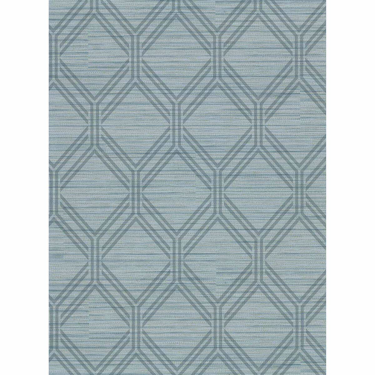 vaughan-teal-geometric-wallpaper-york-wallcoverings-2910-2726 - York Wallcoverings Papel pintado