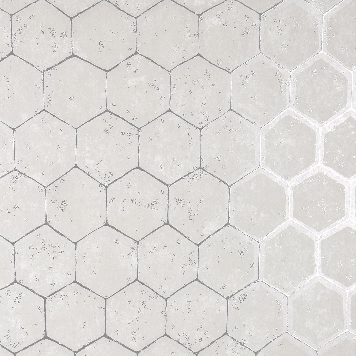 Picture of Starling Silver Honeycomb Wallpaper