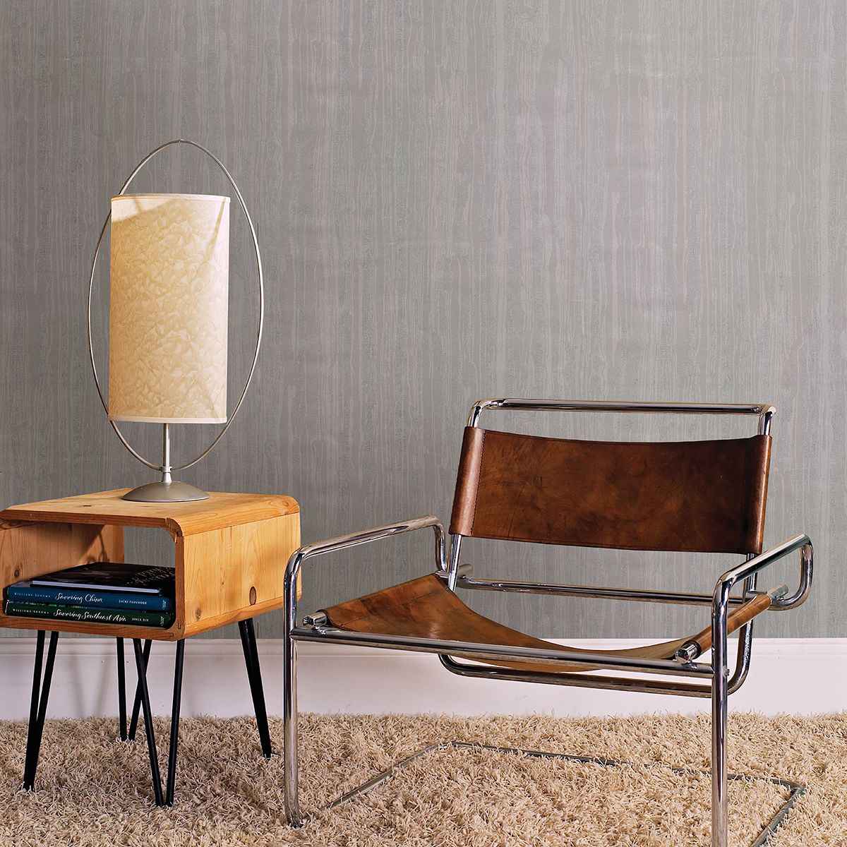 Nova Silver Faux Wood Wallpaper - York Wallcoverings - 2927-10105 - York Wallcoverings Wallpaper