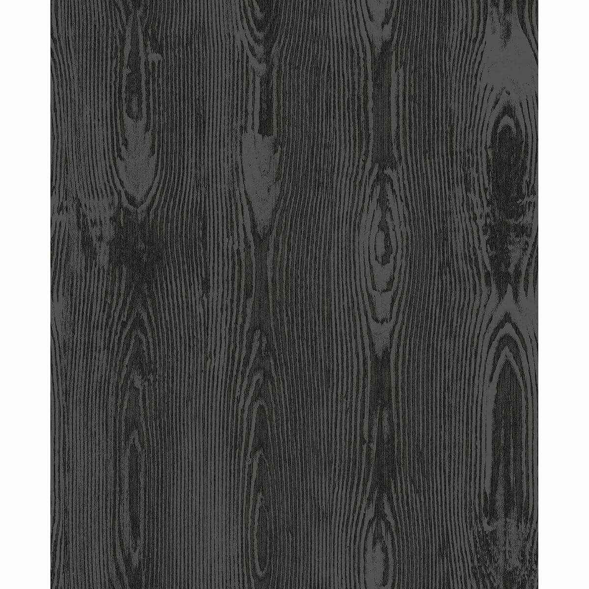Jaxson Metallic Faux Wood Wallpaper - York Wallcoverings - SDM2010