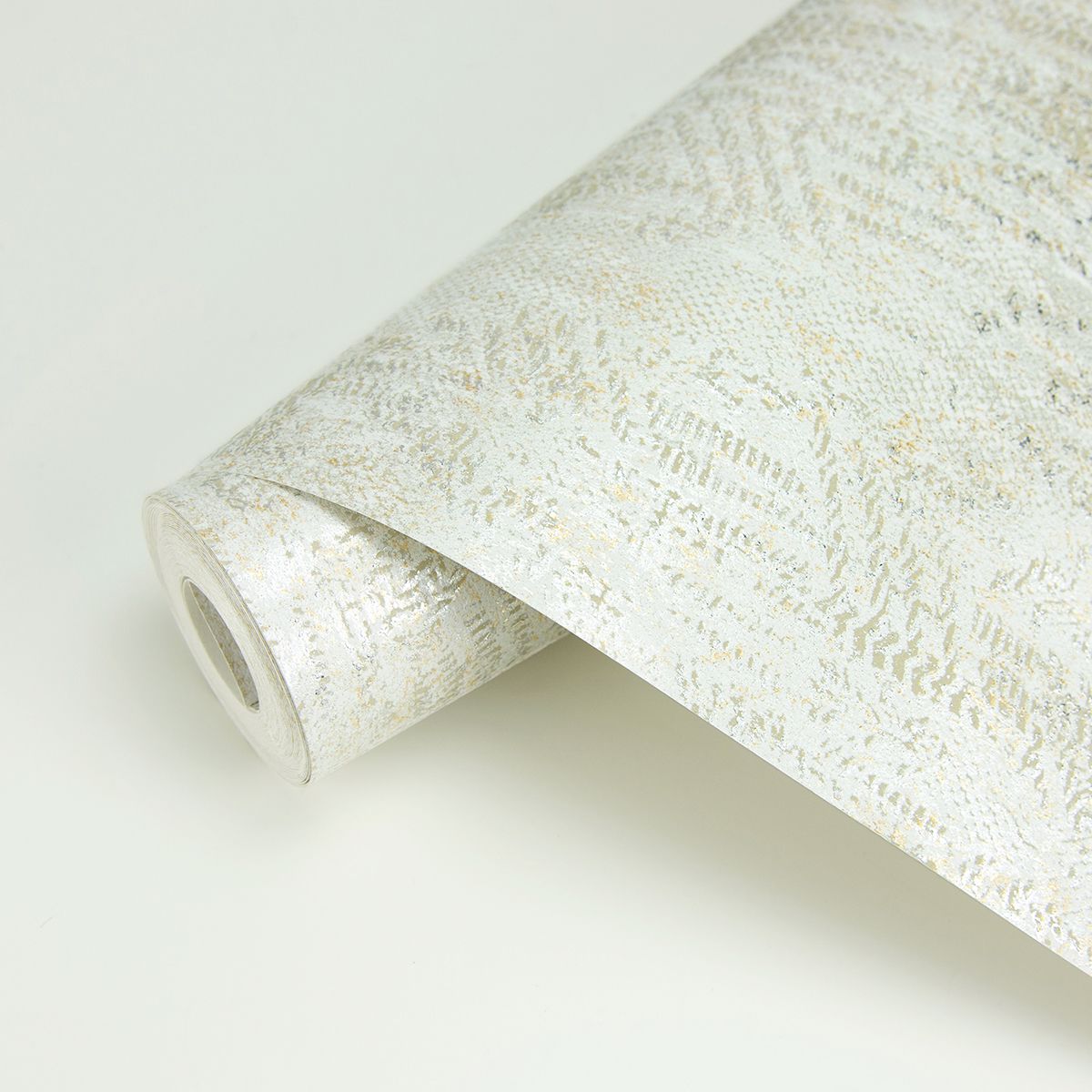 Luster White Distressed Texture Wallpaper - Brewster Wallcovering