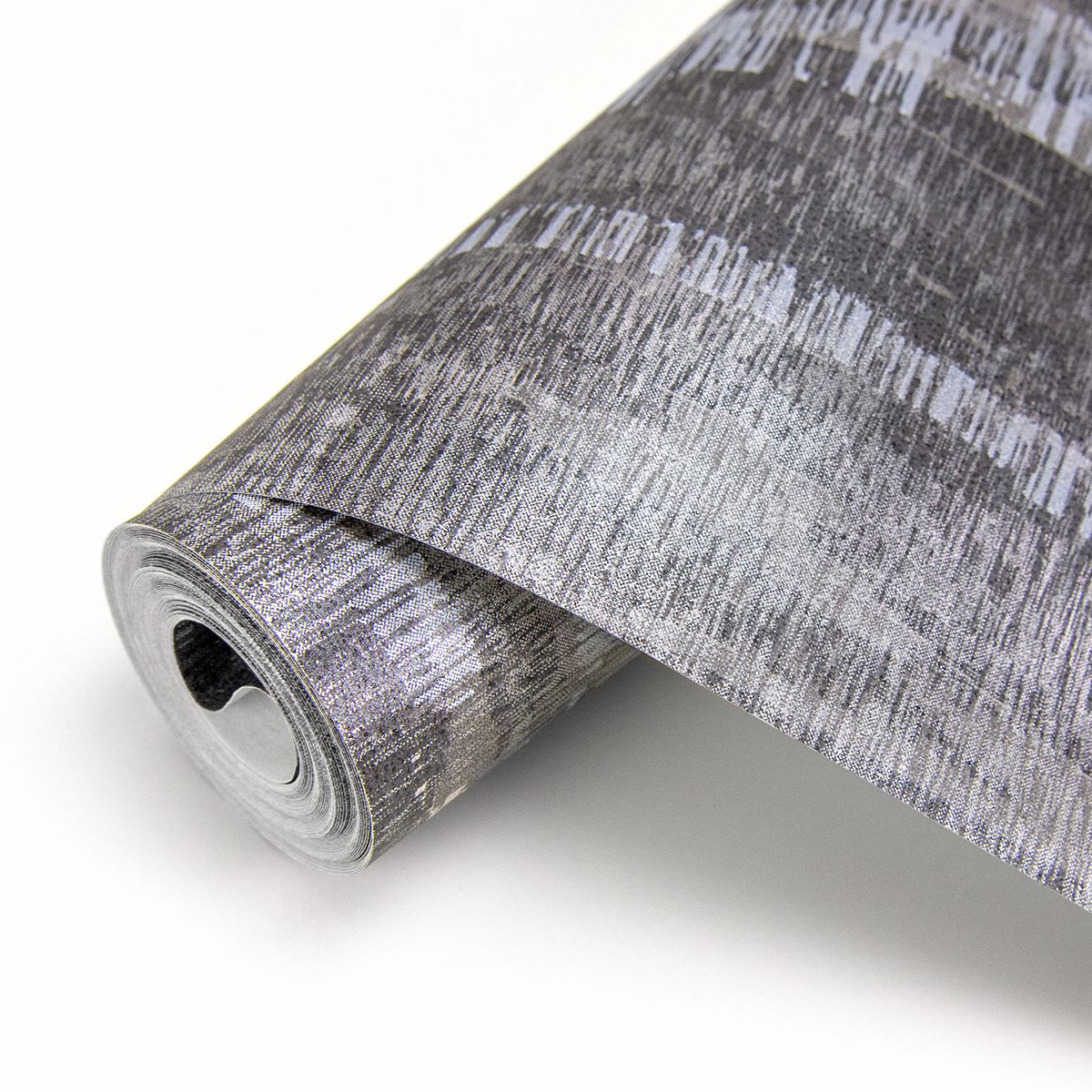 Meteor Pewter Distressed Texture Wallpaper - Brewster Wallcovering