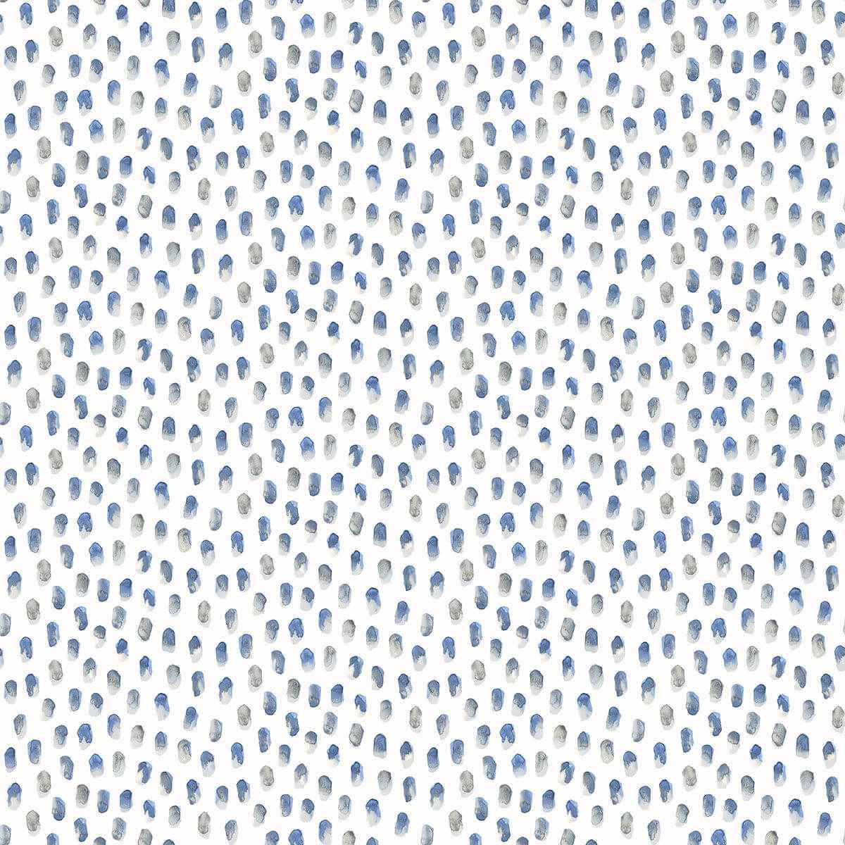 Sand Blue Painted Dots Wallpaper - York Wallcoverings - 3120-13614 - York Wallcoverings Wallpaper