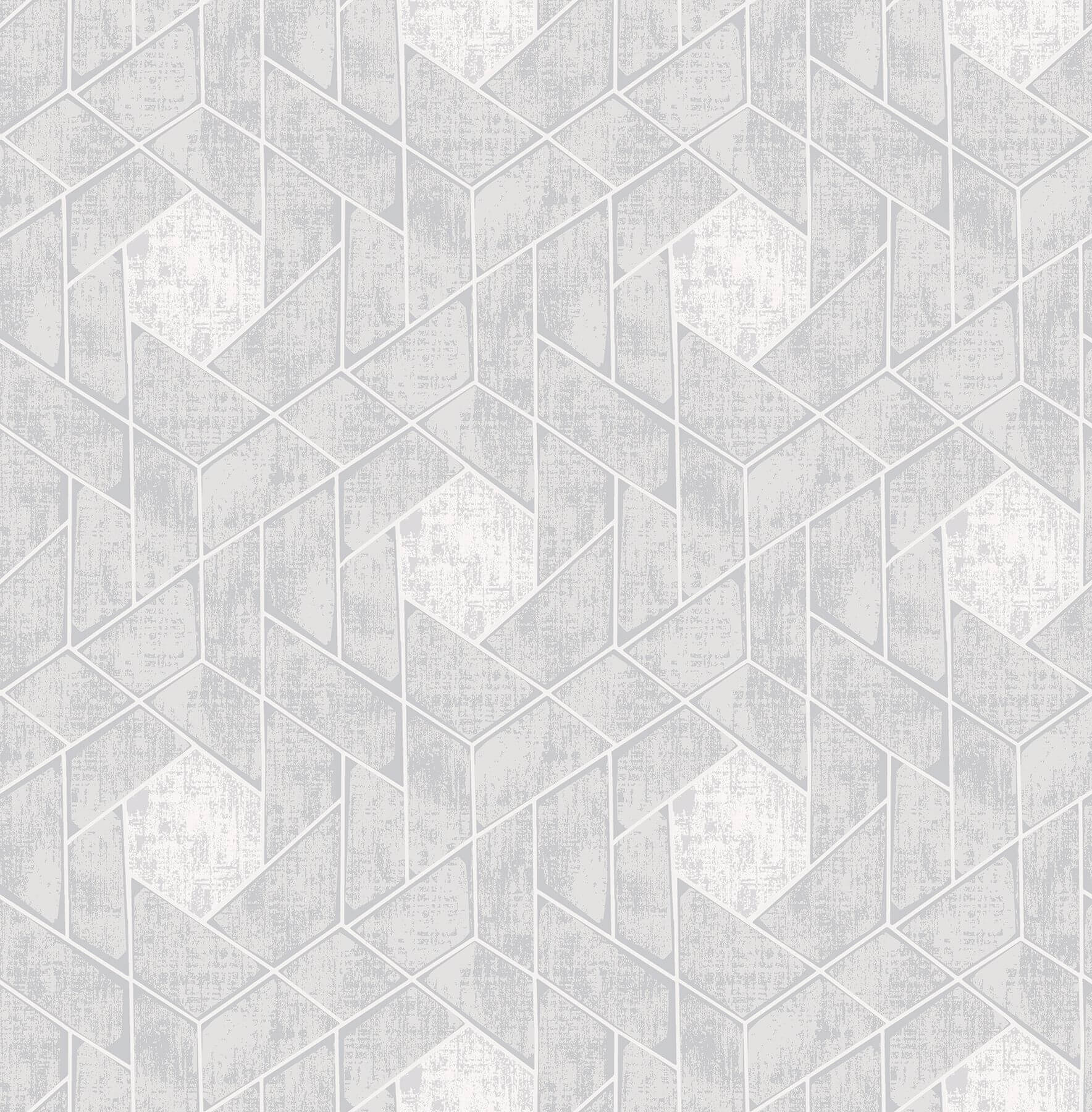 Granada Light Grey Grey Geometric Wallpaper - York Wallcoverings - 2964-25902 - York Wallcoverings Wallpaper