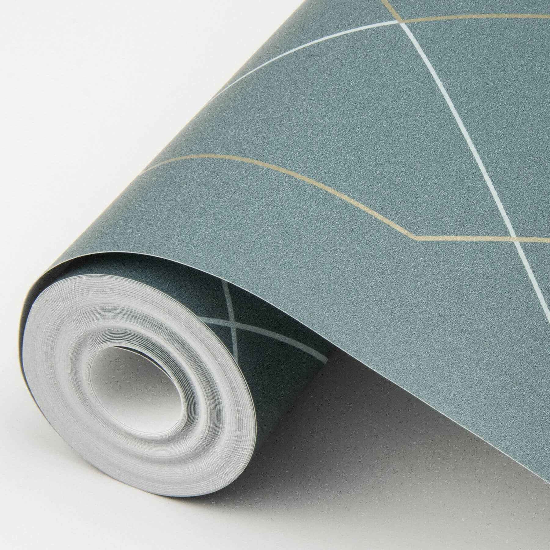 Ballard Teal Geometric Wallpaper - York Wallcoverings - 2964-25911 - York Wallcoverings Wallpaper