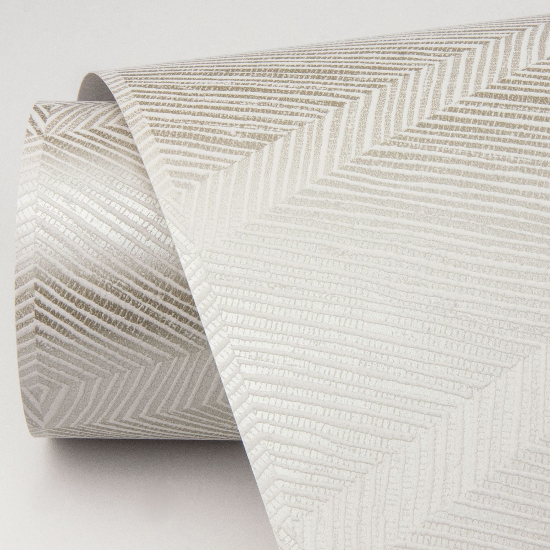 Aspen Champagne Chevron Wallpaper- Scott Living - Brewster Wallcovering