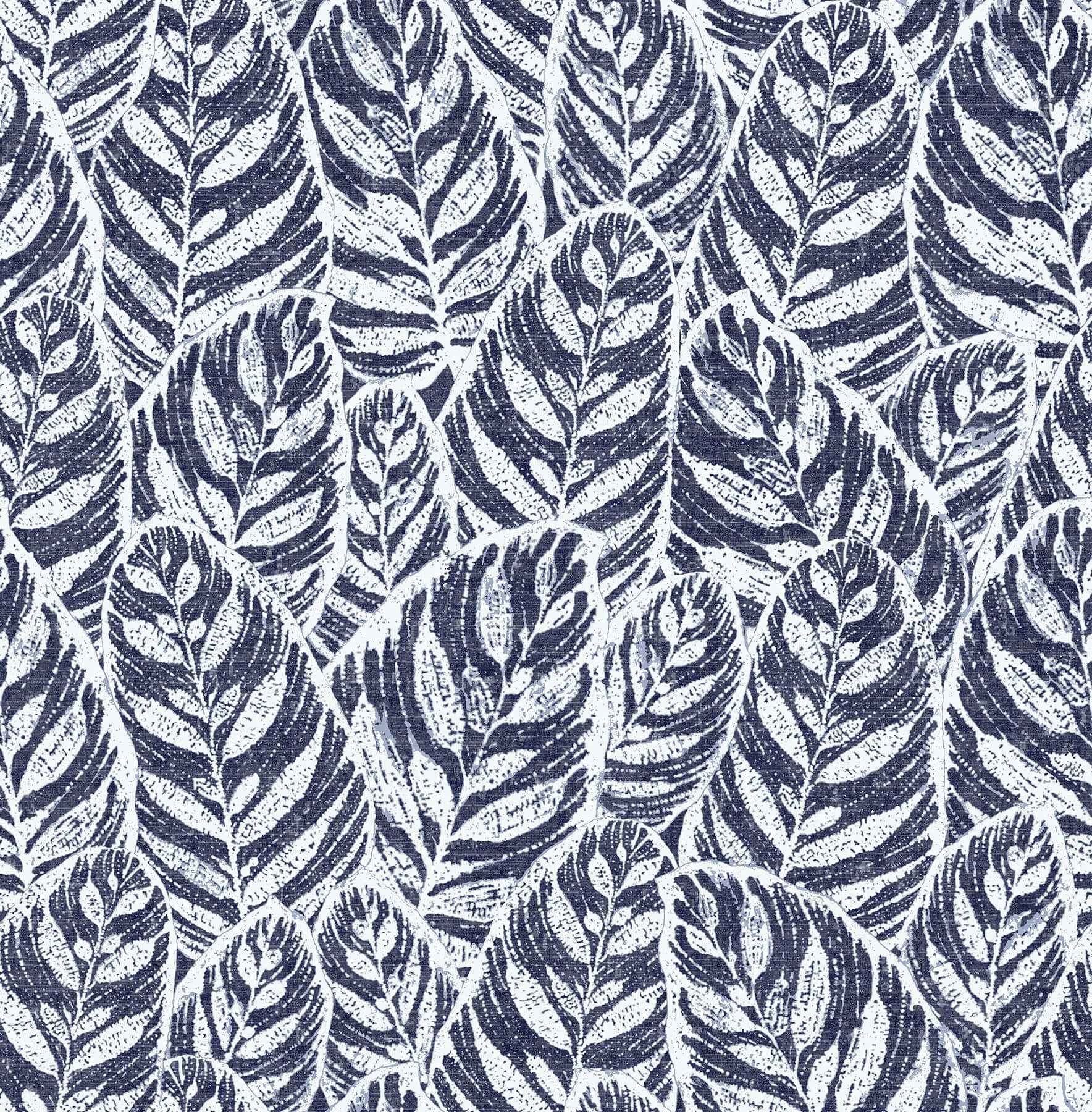 Del Indigo Indigo Botanical Wallpaper - York Wallcoverings - 2964-25921 - York Wallcoverings Wallpaper