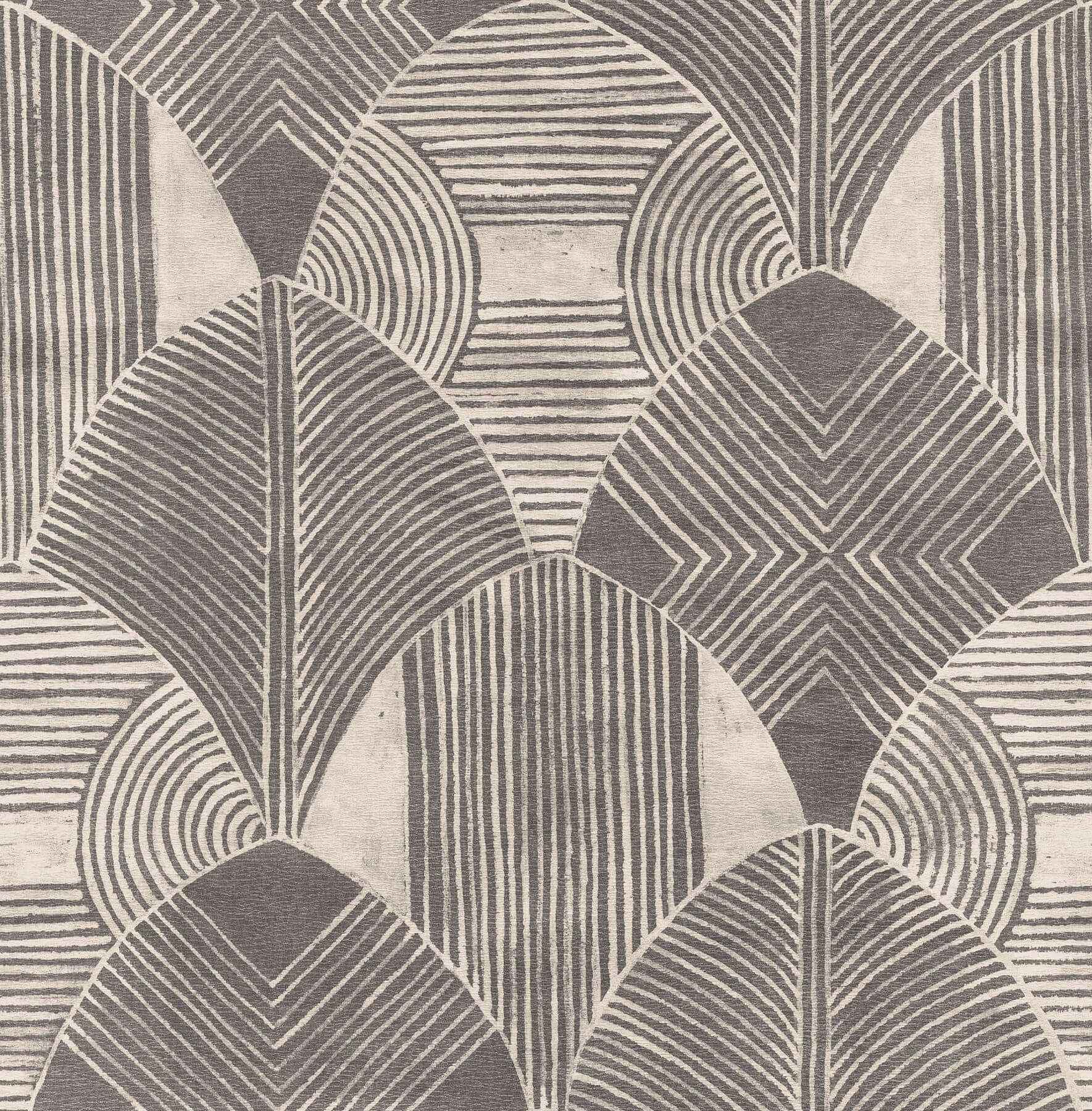 Westport Charcoal Geometric Wallpaper - York Wallcoverings - 2964-25928
