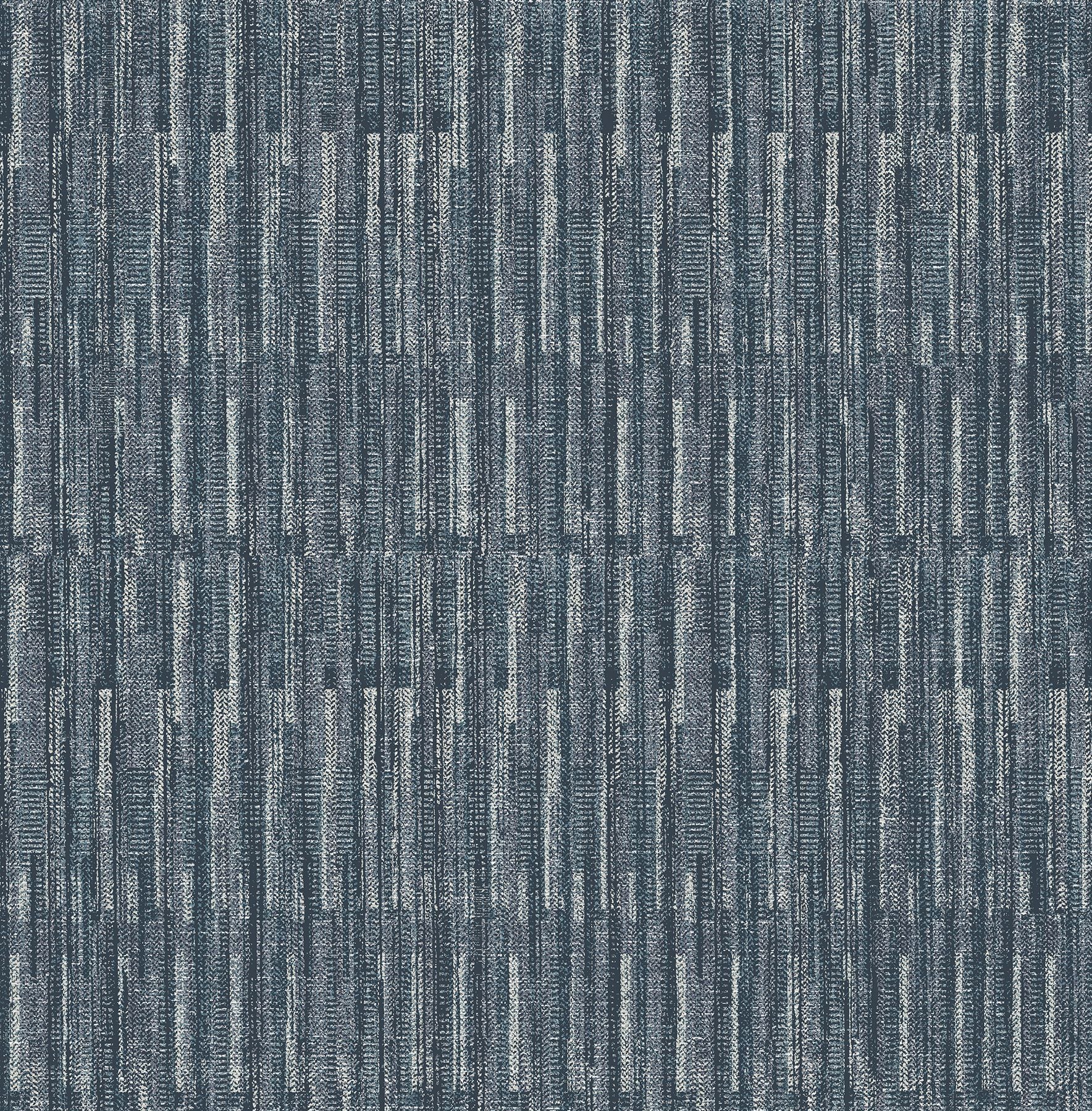 Picture of Brixton Indigo Texture Wallpaper- Scott Living