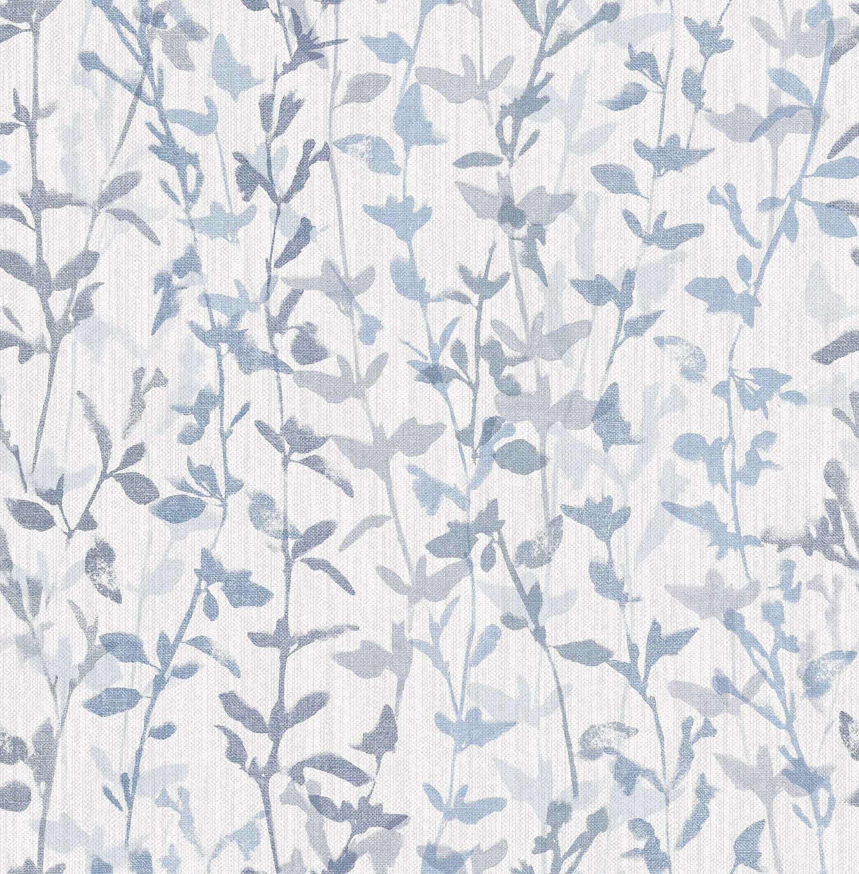 Thea Blue Floral Trail Wallpaper - York Wallcoverings - 2964-25966