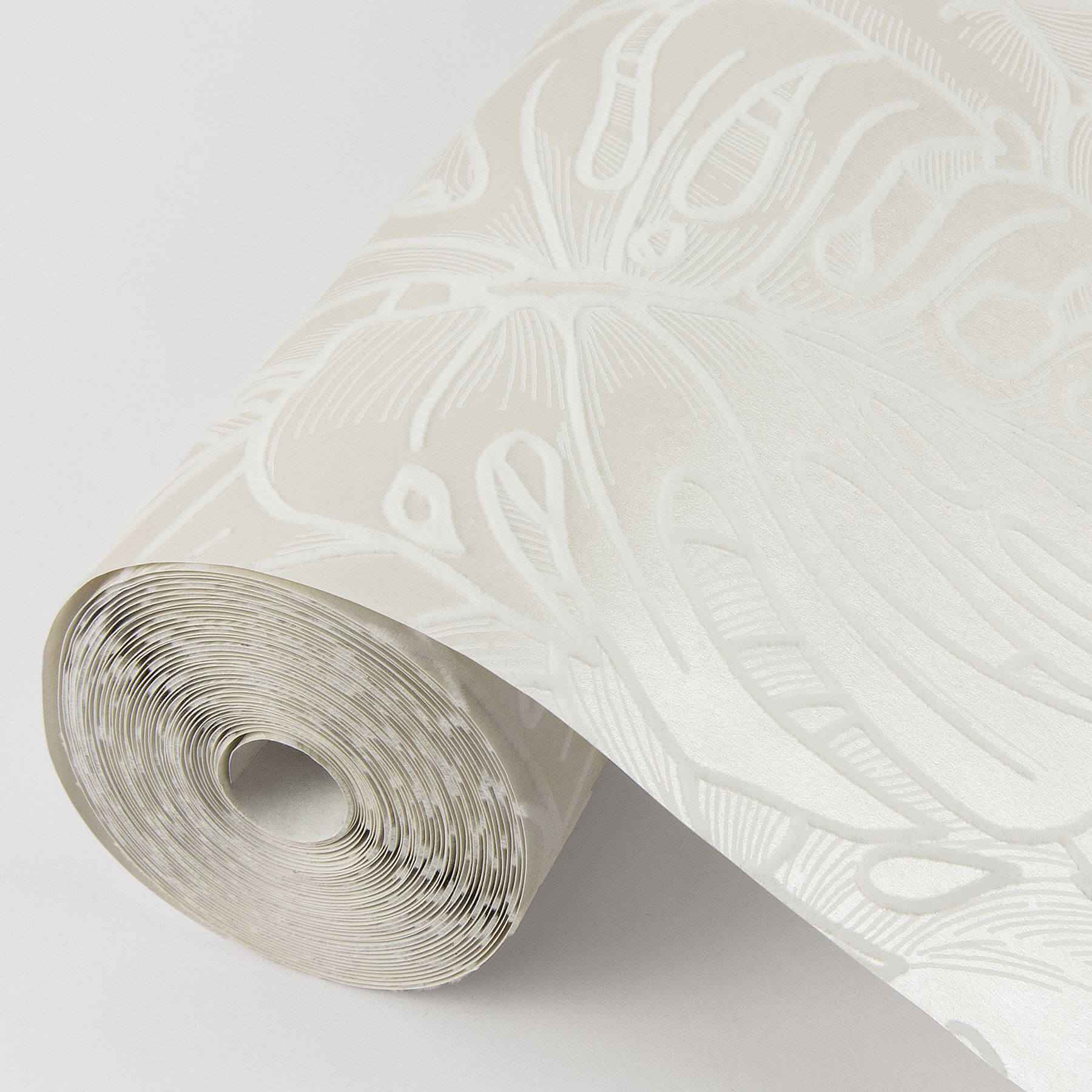 Balboa White Botanical Wallpaper - York Wallcoverings - 2964-87340 - York Wallcoverings Wallpaper