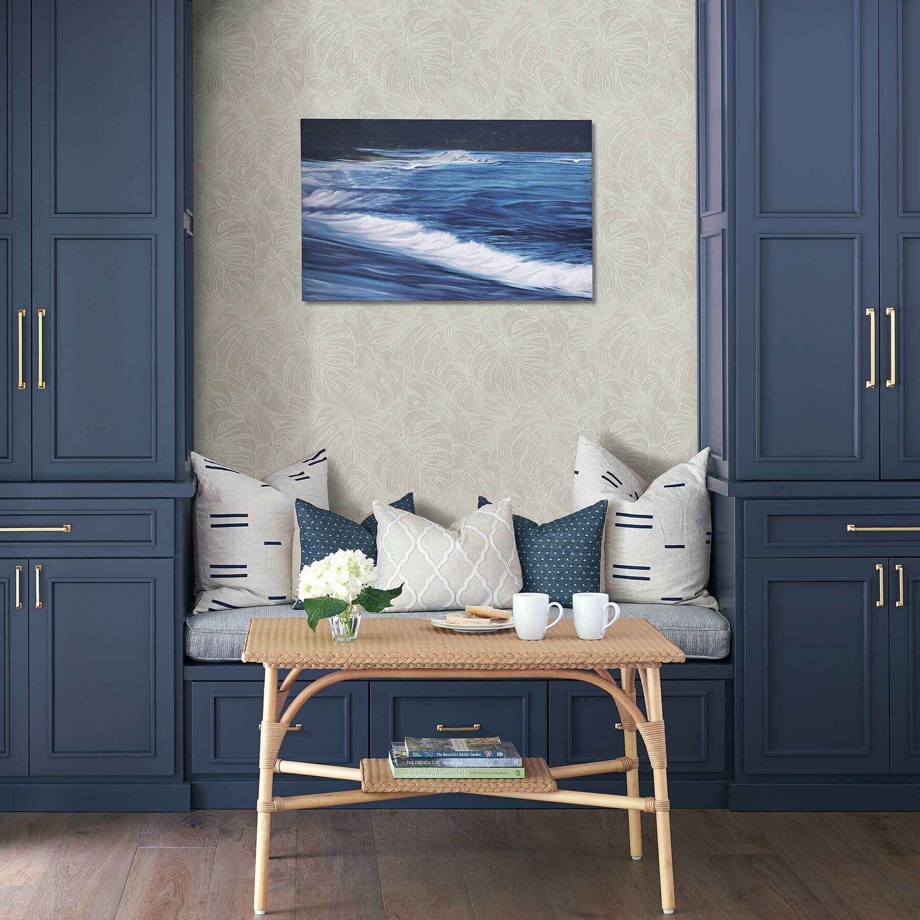 Balboa White Botanical Wallpaper - York Wallcoverings - 2964-87340 - York Wallcoverings Wallpaper