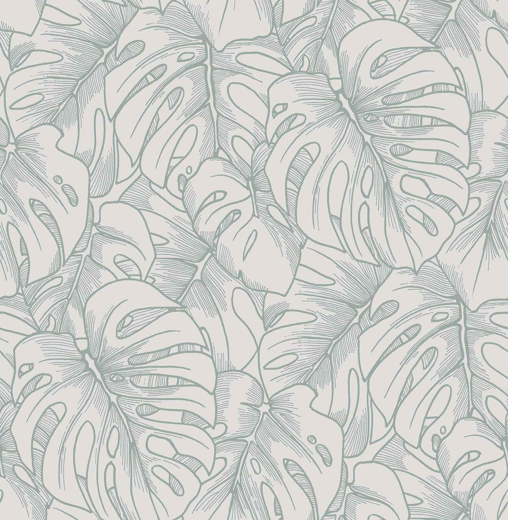 Balboa Olive Botanical Wallpaper - York Wallcoverings - 2964-87343