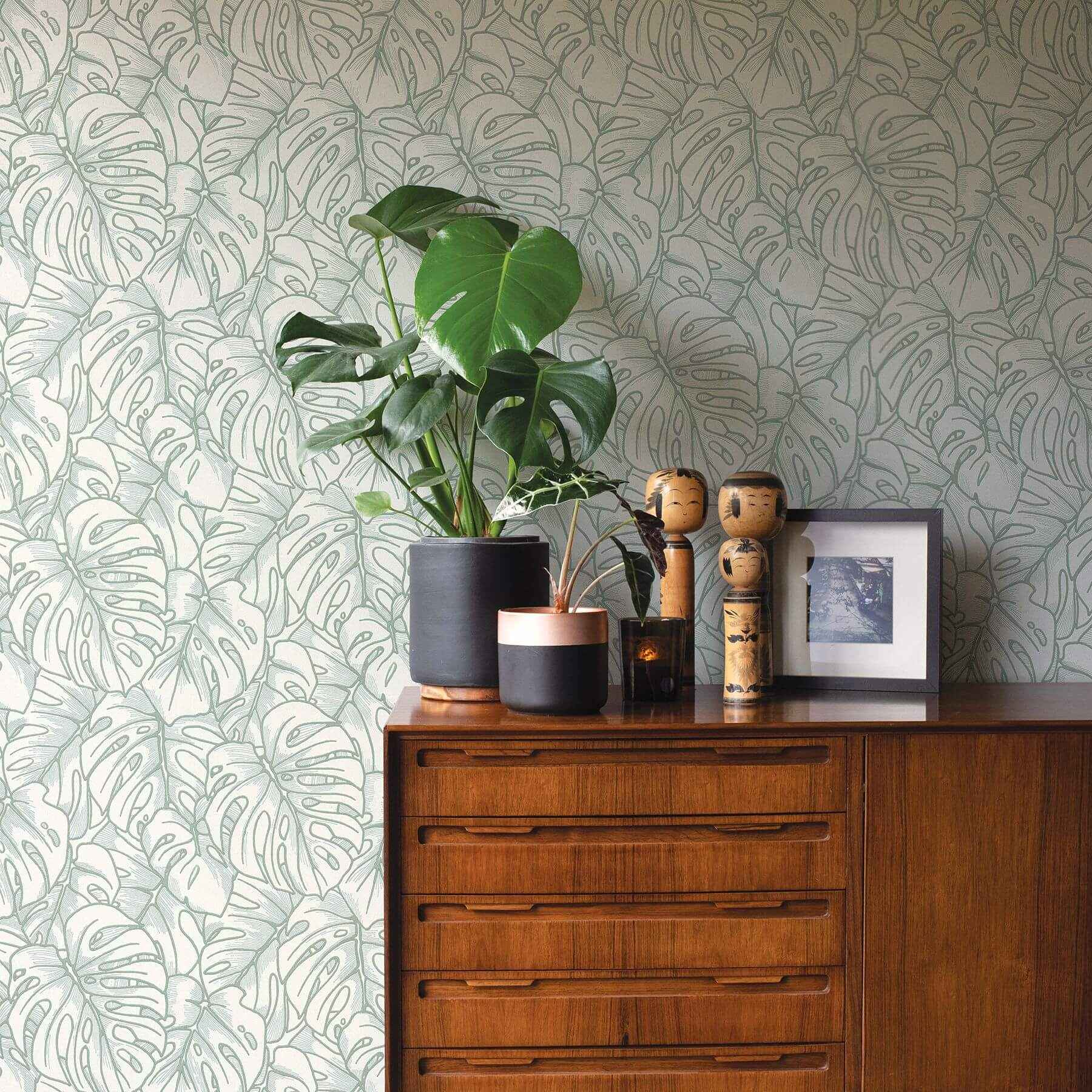 Balboa Olive Botanical Wallpaper - York Wallcoverings - 2964-87343 - York Wallcoverings Wallpaper