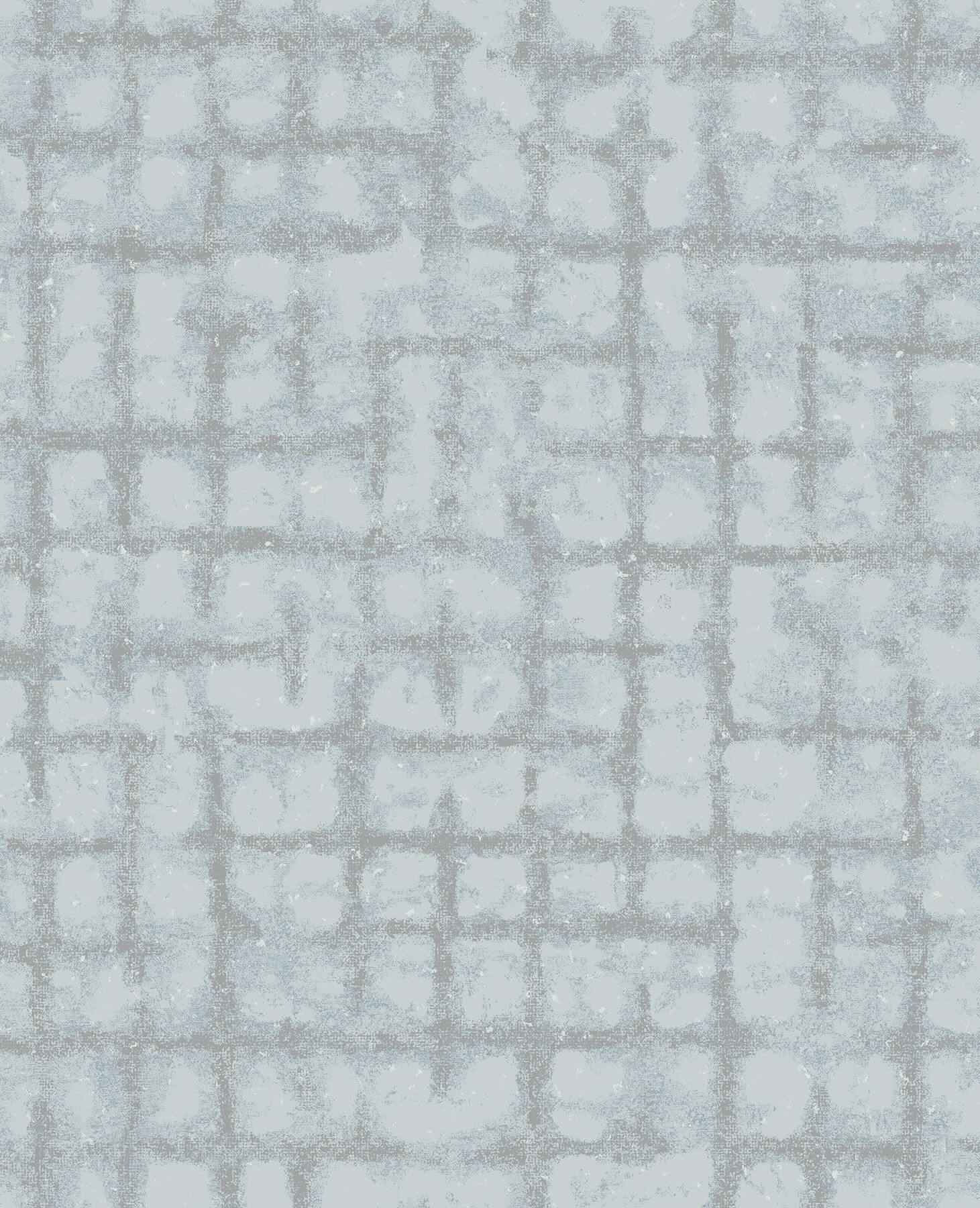 Shea Sky Blue Distressed Geometric Wallpaper - York Wallcoverings - 2964-87347