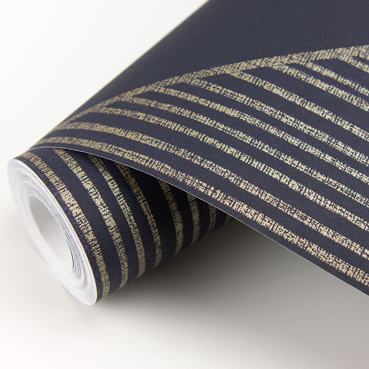 Art Deco Dark Blue Glam Geometric Wallpaper  | Brewster Wallcovering - The WorkRm