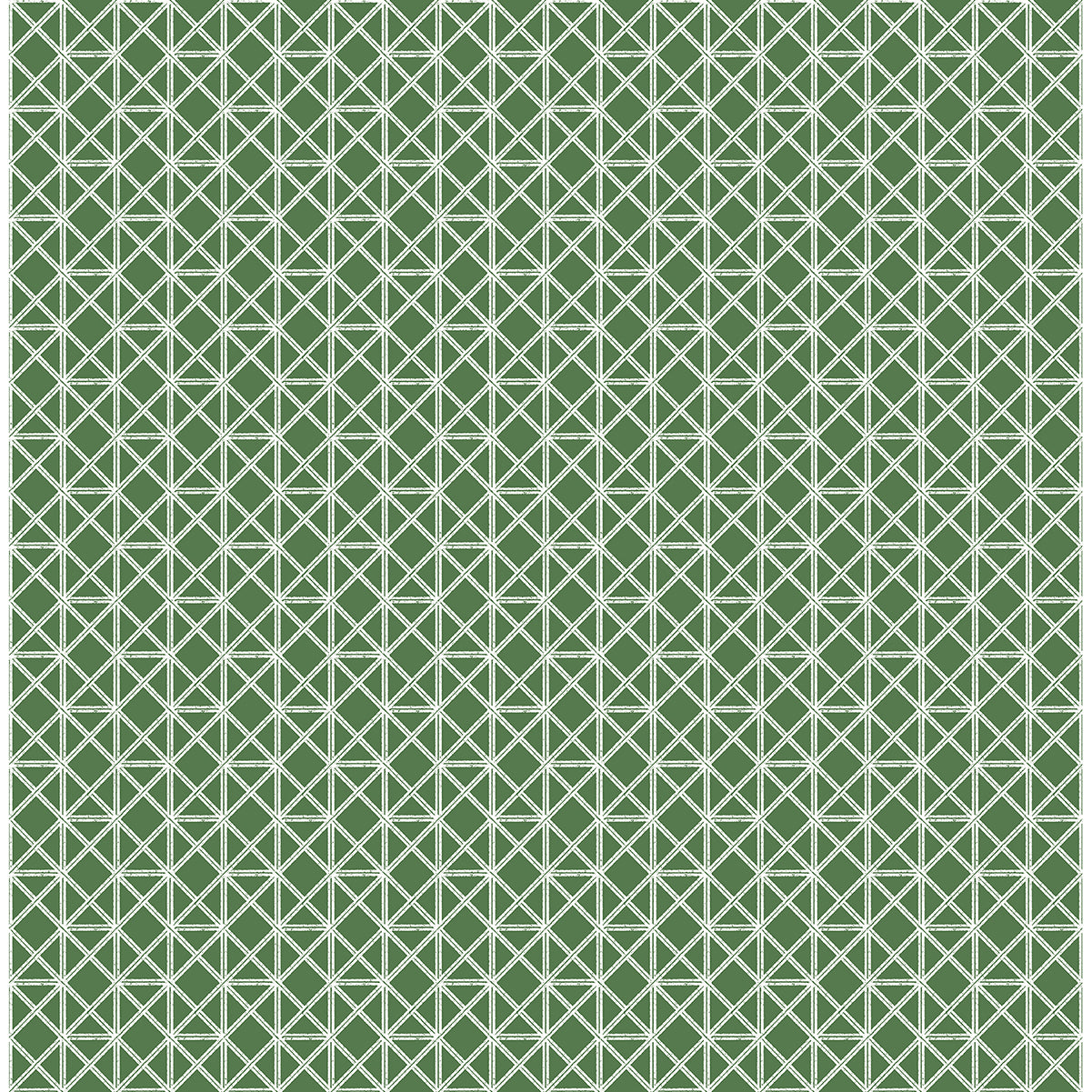 Picture of Lisbeth Green Geometric Lattice Wallpaper