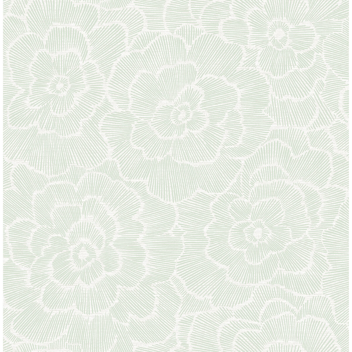 Periwinkle Green Textured Floral Wallpaper - York Wallcoverings - 2969-26040 - York Wallcoverings Wallpaper