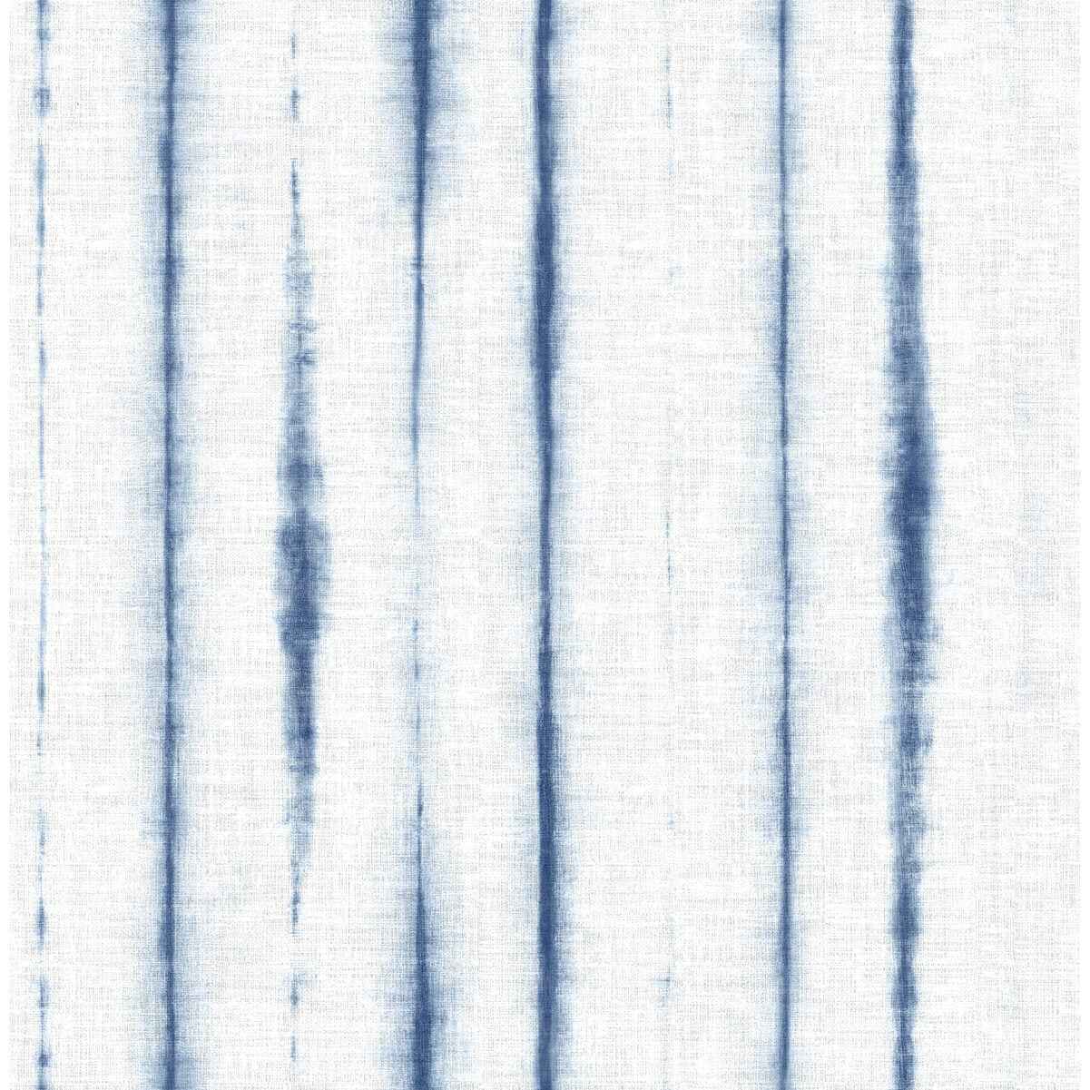 Orleans Blue Shibori Faux Linen Wallpaper - York Wallcoverings - 2969-26049 - York Wallcoverings Wallpaper