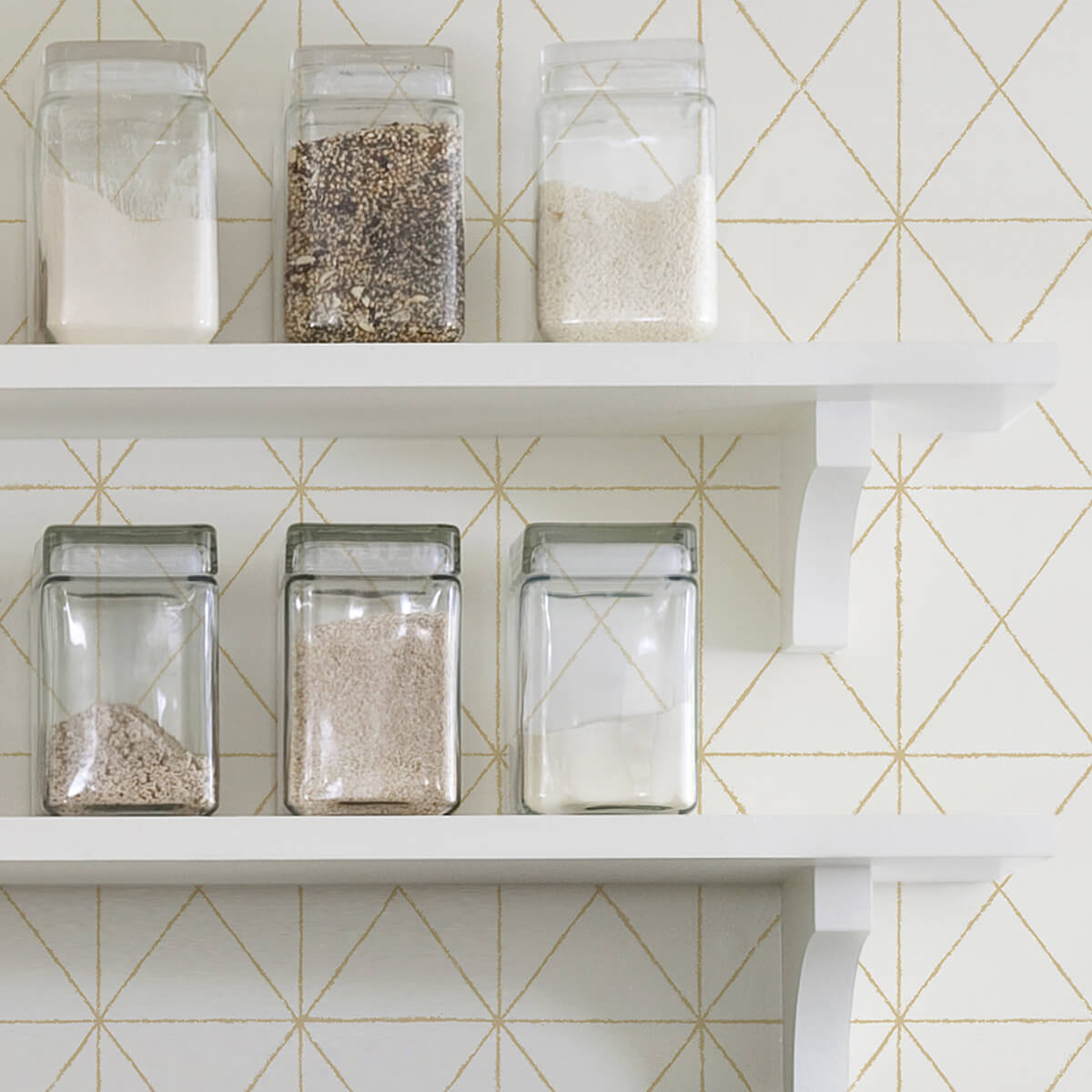 white-gold-get-in-line-peel-and-stick-wallpaper-york-wallcoverings-nus3577 - York Wallcoverings Wallpaper