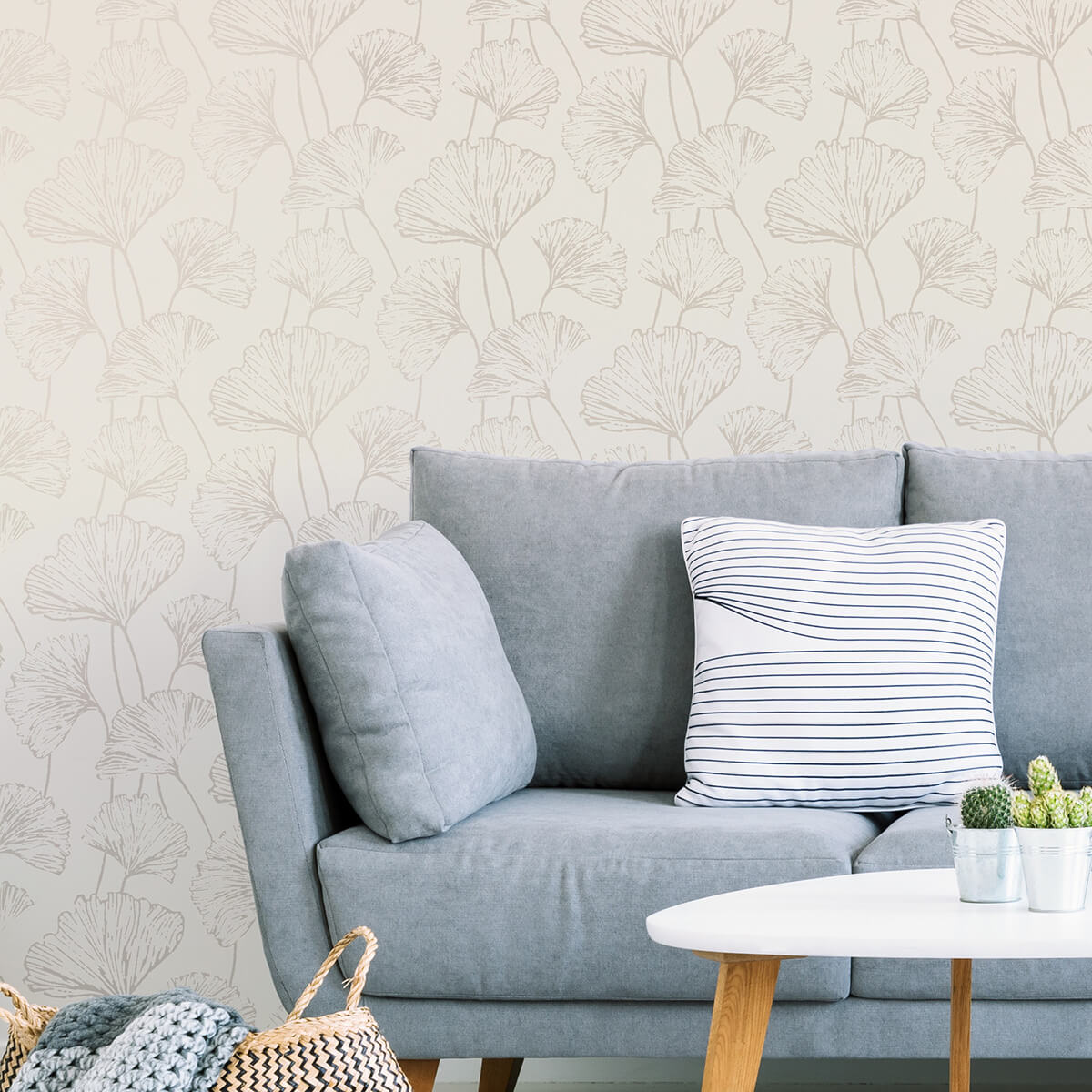 Silver Hikarigaoka Peel and Stick Wallpaper - York Wallcoverings - NUS3578 - York Wallcoverings Wallpaper