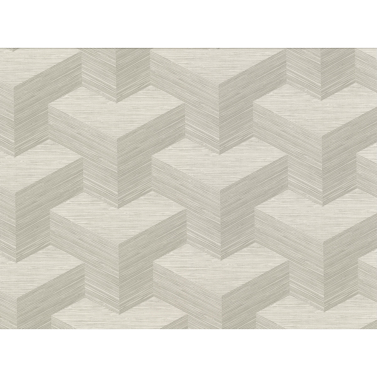 Brewster Wallcovering-Y Knot Light Grey Geometric Texture Wallpaper