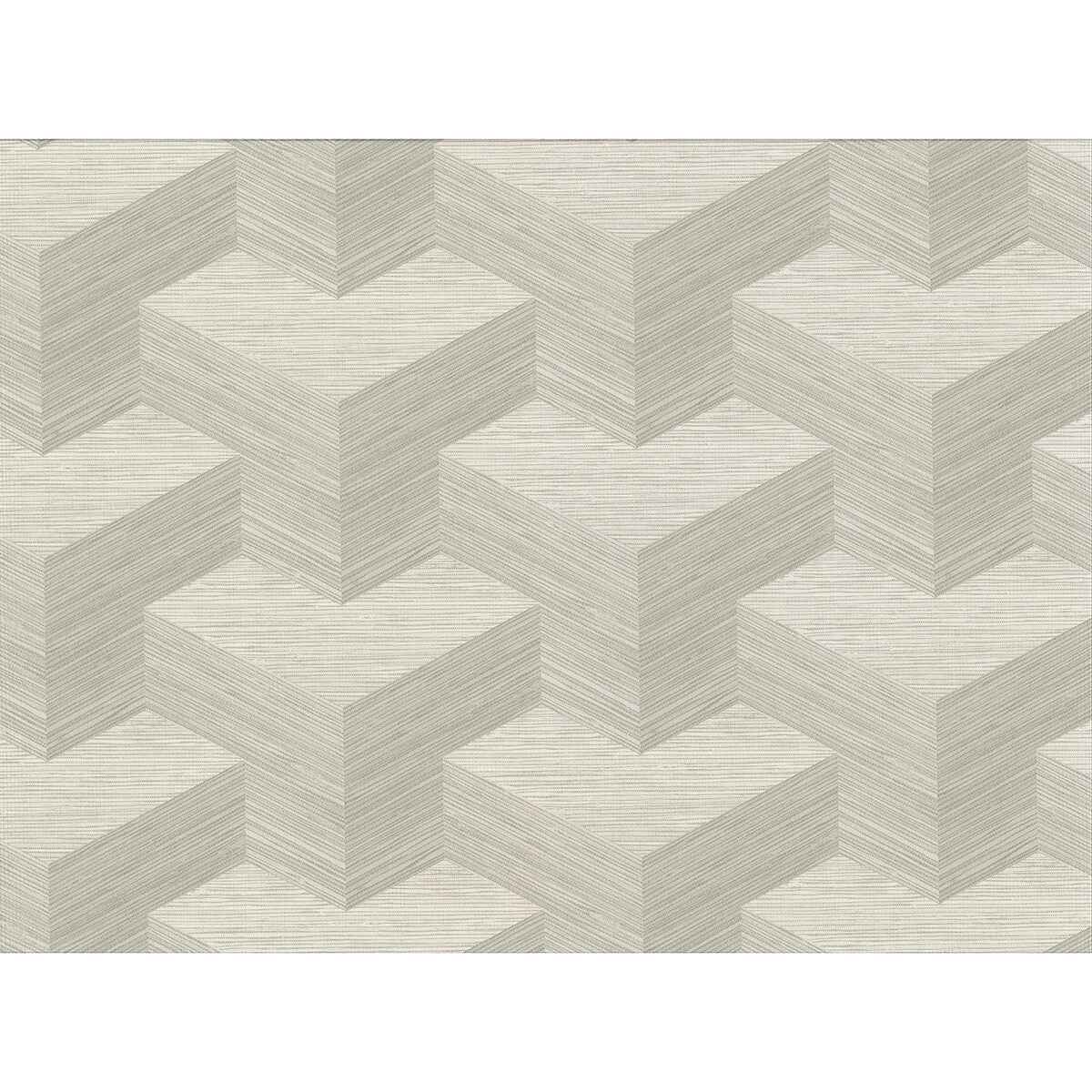 Y Knot Light Grey Geometric Texture Wallpaper - York Wallcoverings - 2829-82053 - York Wallcoverings Wallpaper