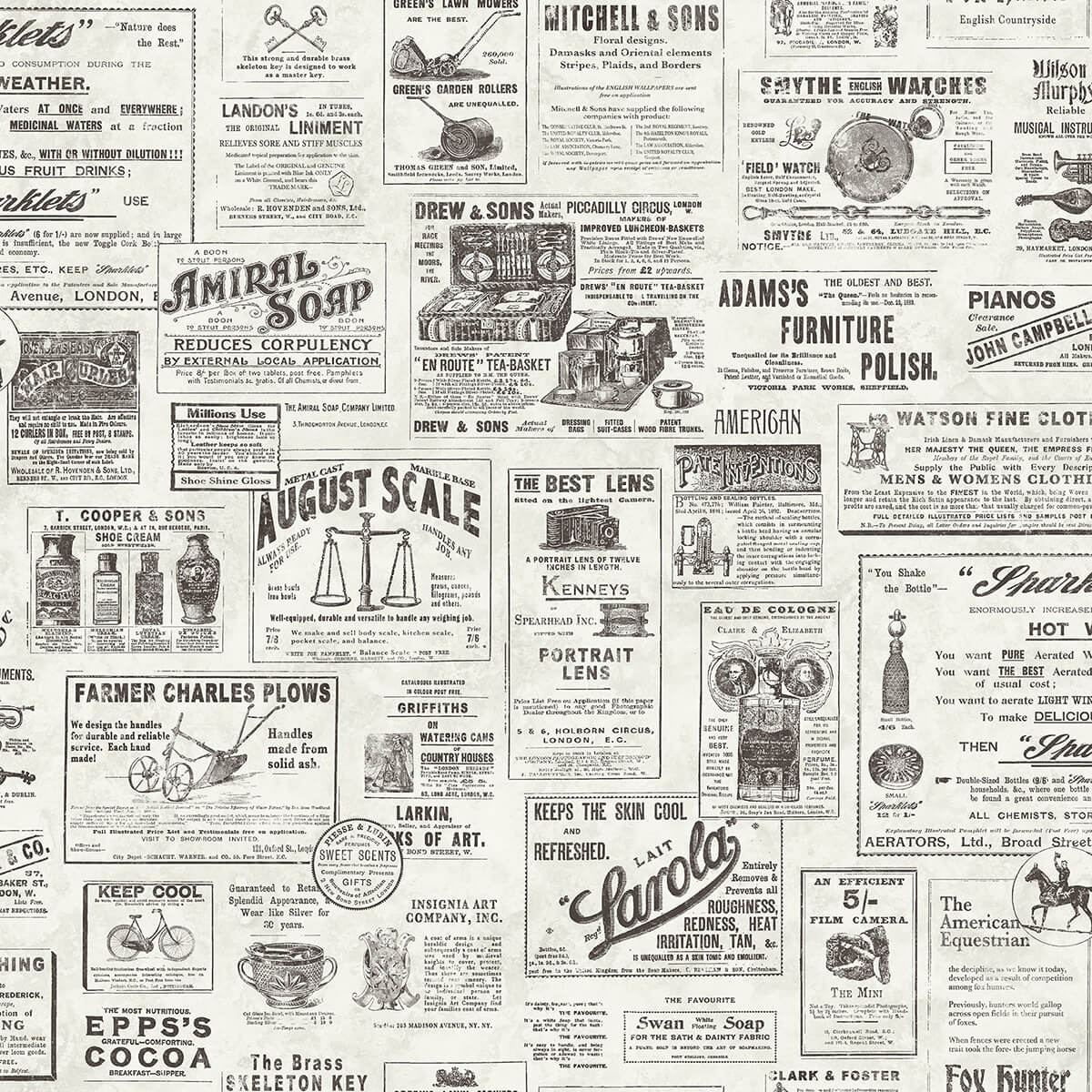 Charcoal Published Peel and Stick Wallpaper - York Wallcoverings - NUS3626 - York Wallcoverings Wallpaper