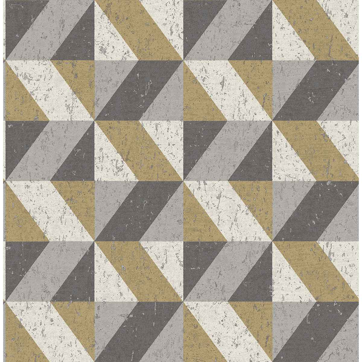 Cerium Moss Concrete Geometric Wallpaper - York Wallcoverings - 2896-25311