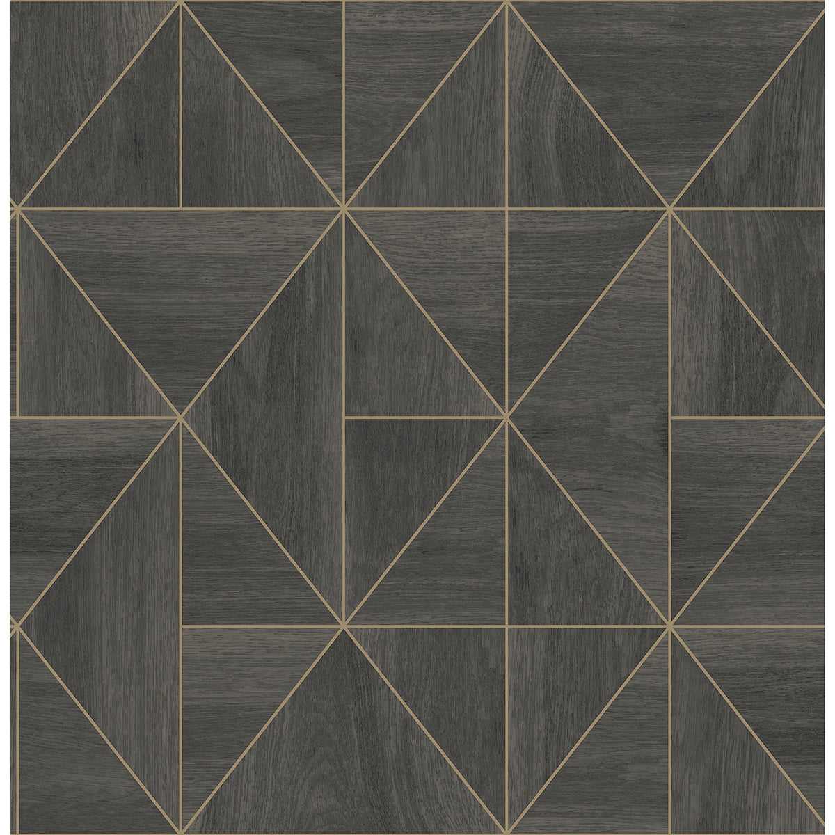 Picture of Cheverny Dark Brown Wood Tile Wallpaper