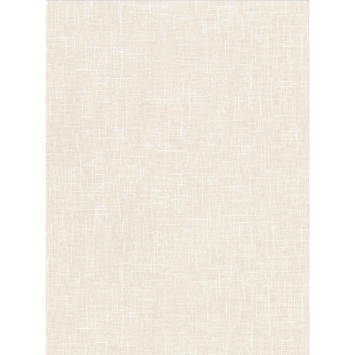 Linville Beige Faux Linen Wallpaper - York Wallcoverings - 2945-1140