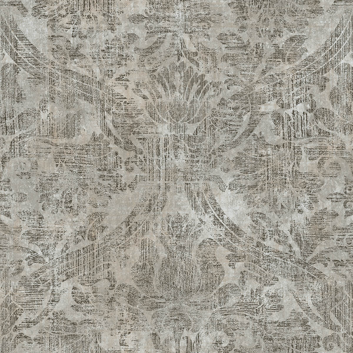 Abigail Grey Damask Wallpaper - York Wallcoverings - 2945-2755 - York Wallcoverings Wallpaper