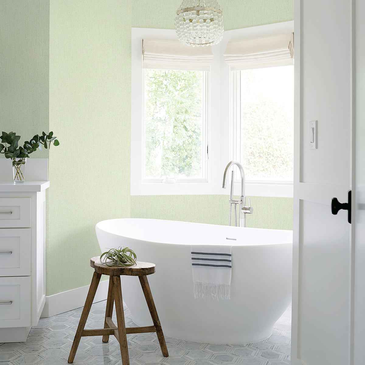 Murni Green Texture Wallpaper - York Wallcoverings - 2979-2885-09 - York Wallcoverings Wallpaper