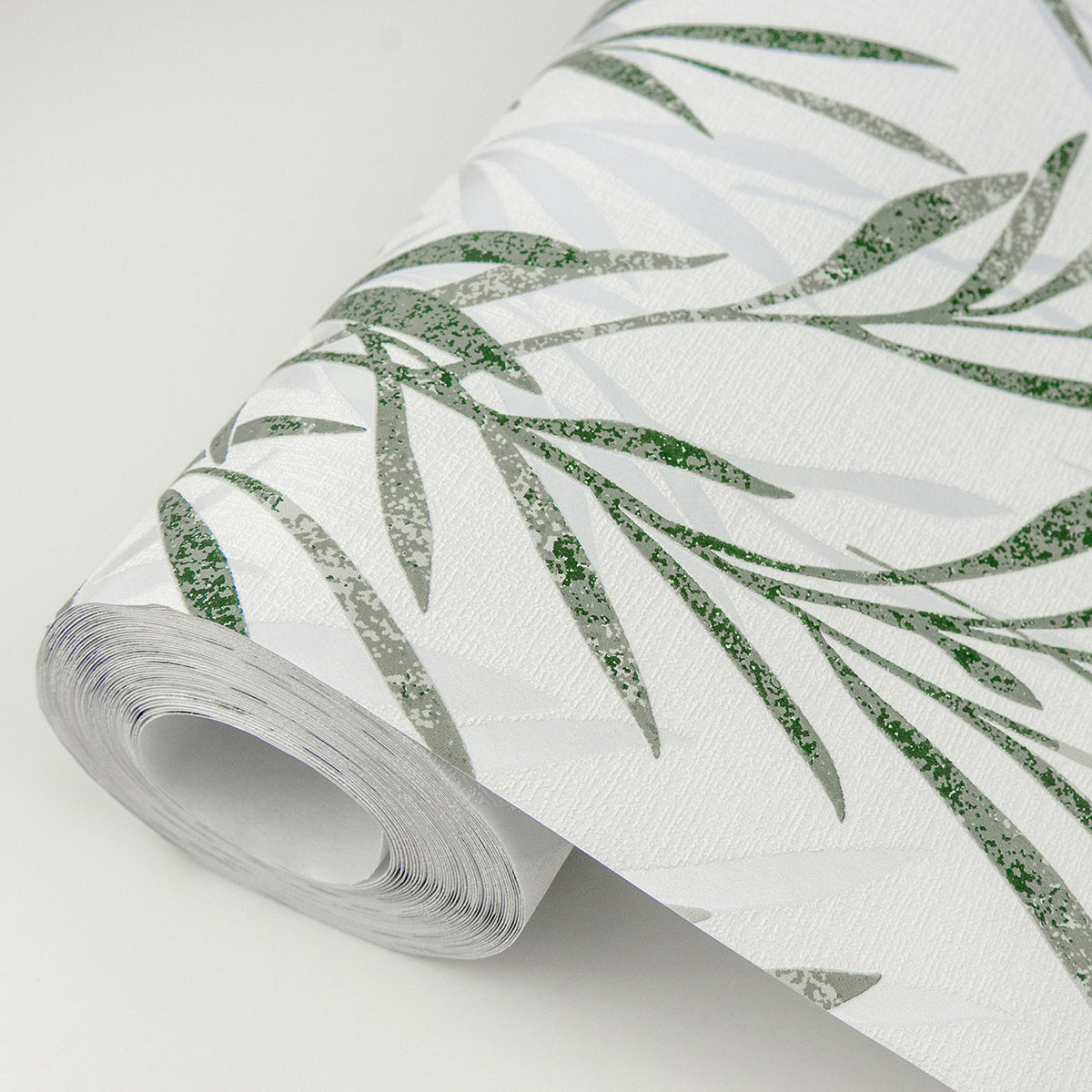 Bondi Green Botanical Wallpaper - Brewster Wallcovering